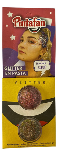 Glitter En Pasta X 2 Gibre Maquillaje Artistico Cotillon
