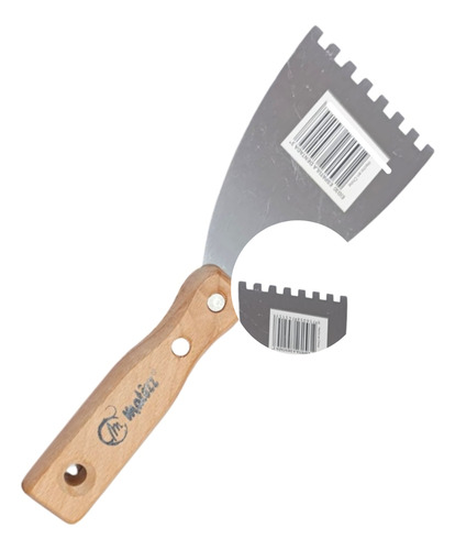 Espatula Dentada Acero Yeso Albañileria 5x5mm 7,5cm