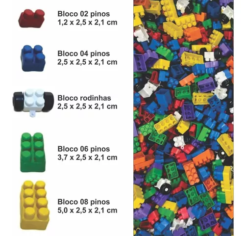 Blocos De Montar 1000 Peças Brinquedo Infantil Didático Pro