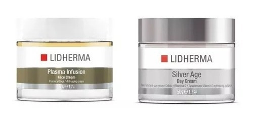 Plasma Infusion Face Cream + Silver Age Day Cream Lidherma 