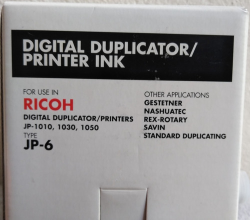 Tinta Original_digital Jp-6 Para Impresora Ricoh
