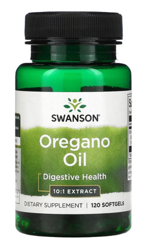 Aceite De Oregano 150mg Swanson 120cp Oregano Oil Ayuda Peso Sabor Neutro