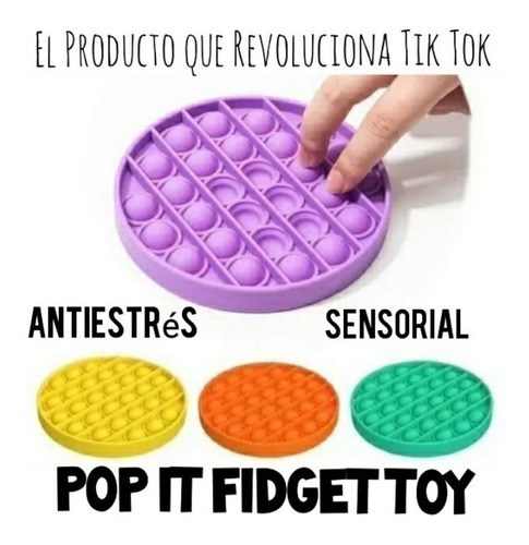 Popit Pop It Fidget Toy Antiestres Burbuja Sensorial