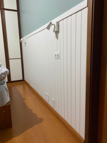 Lambri - Pacote Com 12 Réguas De 90cm - 0,76m2 Lambri Branco