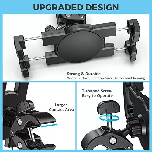 KDD Soporte giratorio para tableta de bicicleta, soporte para teléfono y  iPad, soporte para manillar de bicicleta estática para bicicleta