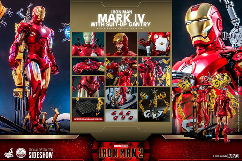Hot Toys 1/4 De Escala Iron Man Mark Iv (deluxe Edition)