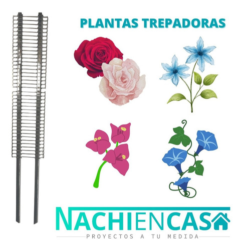 Imagen 5 de 10 de Tutor Para Plantas Trepadoras Huertas Jardín Hierro Pack X 3