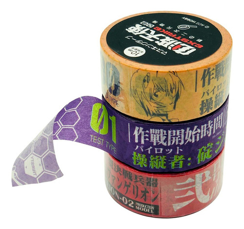 Evangelion Cintas Decorativas Rollos Washi Tapes 