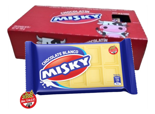 Chocolatin Misky Blanco Arcor X20u