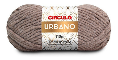 Lã Fio Urbano Círculo 100g 110m - Crochê / Tricô Cor 608 - Marrom Claro