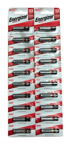 Pilas Energizer Aaax10 Tira (10 Pilas