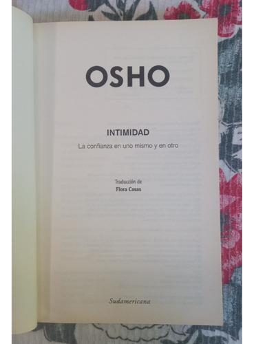 Osho - Intimidad. Ed. Sudamericana (Usado)