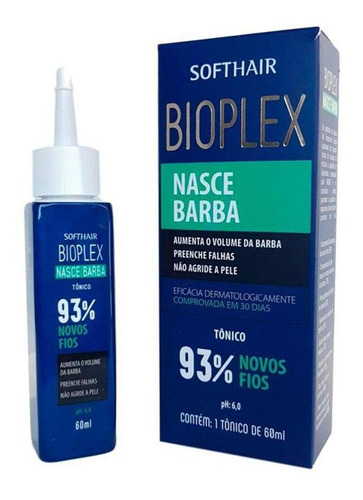 Tônico Bioplex Nasce Barba 60ml Soft Hair