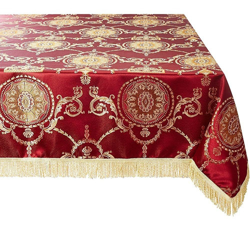 Violet Linen Prestige Damask Design Oblongrectangle Tableclo