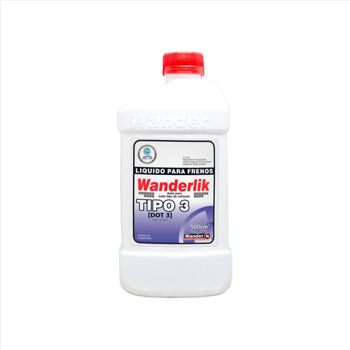 Liquido De Freno Dot 3 Wander X 500 Cc X 12 Un