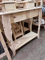 Comprar Mesa Recibidor  De Arrime Pino 80cm Pino Con Cajones