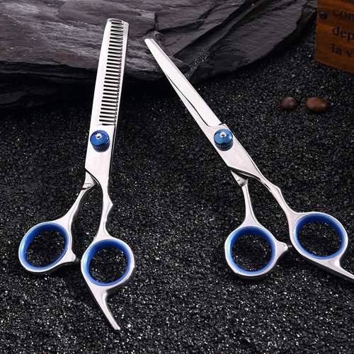 Imagen 7 de 7 de Set 10 De Tijeras Cortar Cabello De Peluquería Profesional