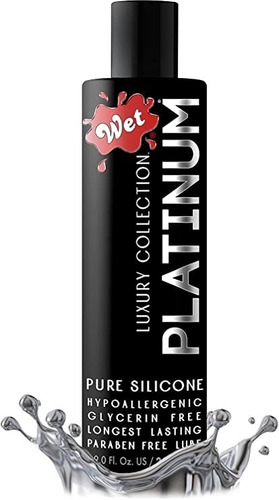 Lubricante Premium 100% Silicona Wet Platinum 89ml Anal