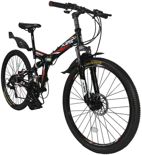 Bicicleta De Montaña De 26p 21v Color Negro Marca Xspec