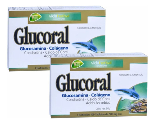 Dúo Glucoral Tabletas Glucosamina, Colágeno, Coindrointina