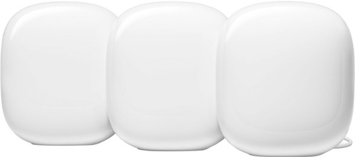 Imagen 1 de 7 de Google Nest Wifi Pro 6e Ax5400 Mesh Router Pack X 3 Snow