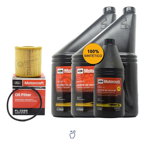 Kit Filtro De Aceite + Aceite 5w30 9 Lts Ford Ranger 2.2 3.2