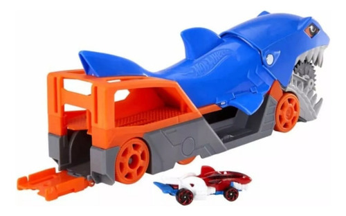 Hot Wheels Transportador Lanzador Remolque Tiburon Mattel