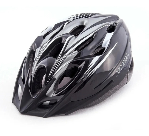 Imagen 1 de 3 de Casco Bicleta Gris Negro Unisex Rcmdr