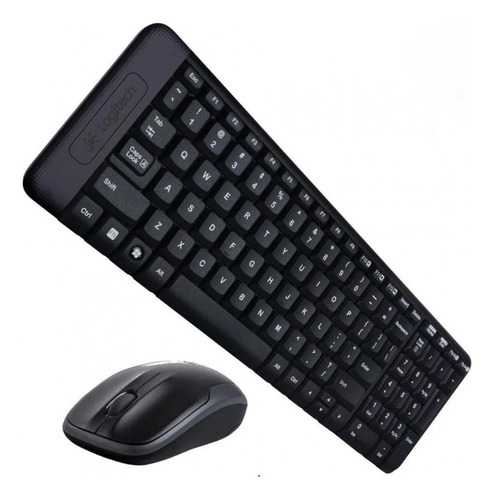 Teclado Y Mouse Inalambrico Logitech Mk220 Usb Sp Negro