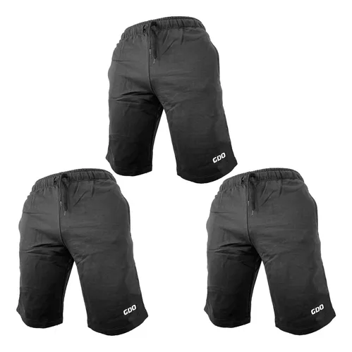 comprar Pack X3 Bermudas Algodon Rustico Gdo Hombre Pantalon Corto