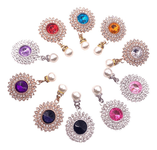 10x Pingentes De Strass Ornamentos Acessórios