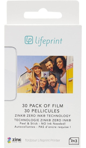 Paquete De 30 Hojas Para Impresora De Fotos Lifeprint Fr2em 