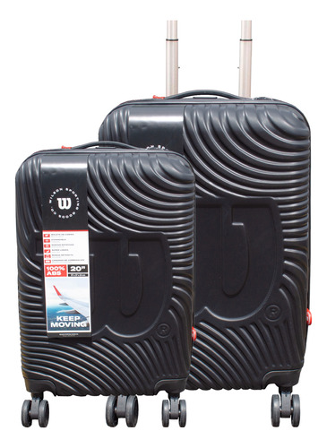 Set 2 Maletas De Viaje Wilson Carry On Tokio Negro