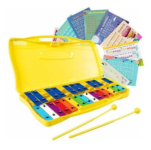 Xylophone W/case, Colorful Musical 25 Notas