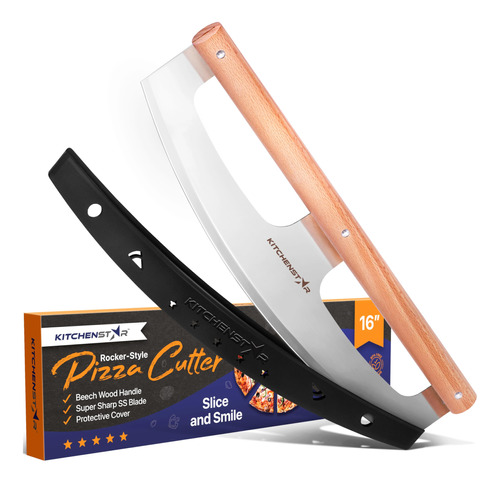 Kitchenstar - Cortador De Pizza De 16 Pulgadas, Cuchillo Cor