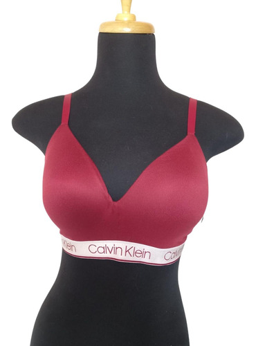 Brasier Tipo Top Calvin Klein Con Relleno - Purpura