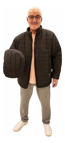 Campera De Hombre Inflable Forrada Con Polar Talles Grandes