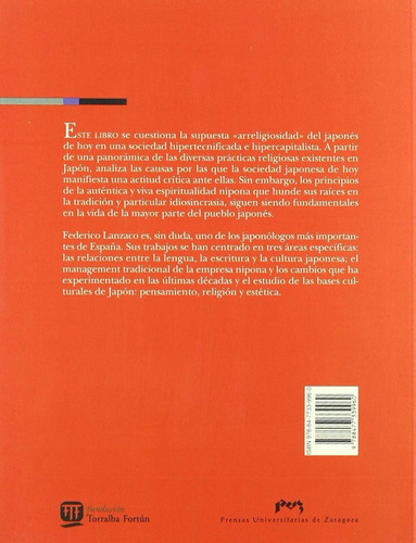 Religión Y Espiritualidad, De Federico Lanzaco Salafranca., Vol. 0. Editorial Prensas De La Universidad De Zaragoza, Tapa Blanda En Español, 2008