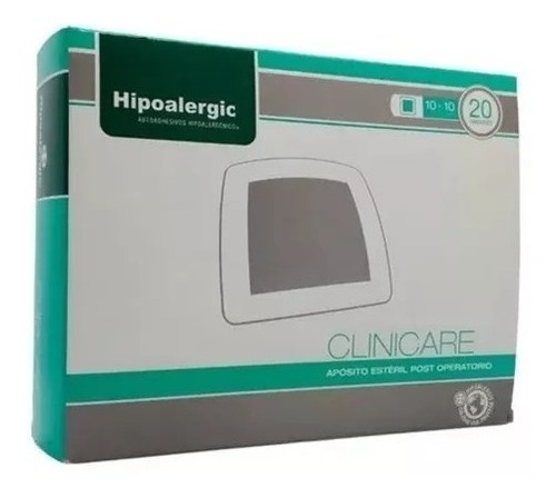 Apósito Estéril Hipoalergic Clinicare 10x10. Por 20 Unidades