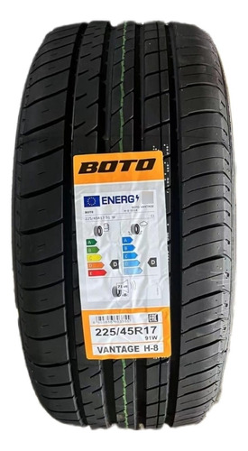 Neumático 225 45 17 91w Boto Vantage H-8 Vw Bora Vento Índice De Velocidad W