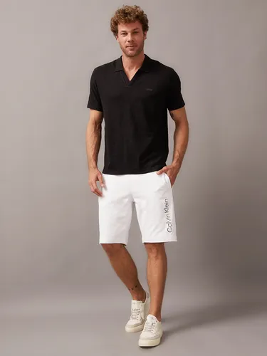 Polo Cotton Linen Negro Calvin Klein