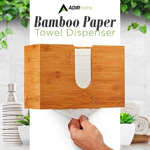 Dispensador De Toallas De Papel De Bambú De 4.8 X 11.6 X 7.8