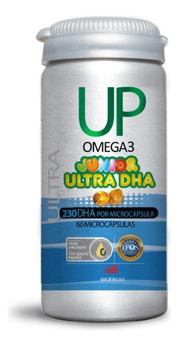 Omega 3 Up Junior Ultra Dha 60 Capsulas Ultrapure Newscience Sabor Sin sabor