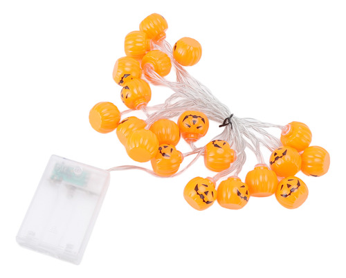 Cadena De Luces Tipo Calabaza Para Halloween, 20 Led, 2 Modo