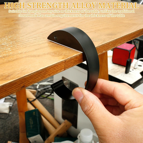 4 Pcs Ganchos Para Auriculares Tipo C De Aleación Aluminio