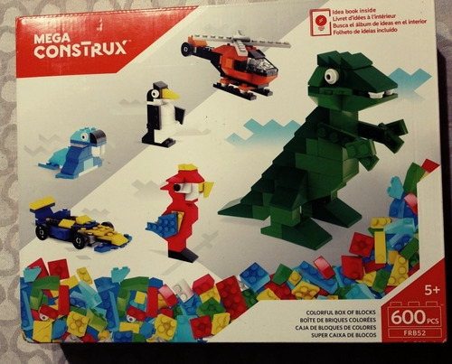 Megaconstrux Caja De Bloques De Colores 600 Piezas. (Usado)