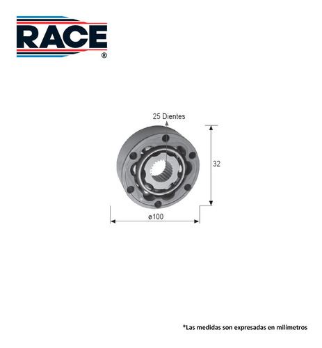 Imagen 2 de 6 de Balero Homocinetico Fiat Palio 1.8l 2005 Race