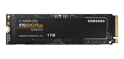 Imagen 1 de 3 de Disco sólido SSD interno Samsung 970 EVO Plus MZ-V7S1T0BW 1TB negro