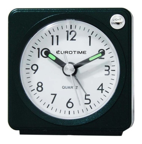 Reloj Despertador Eurotime 71/617 Verde Metalizado