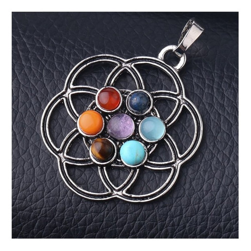 Collar Protector 7 Chakras Flor De La Vida / Suerte